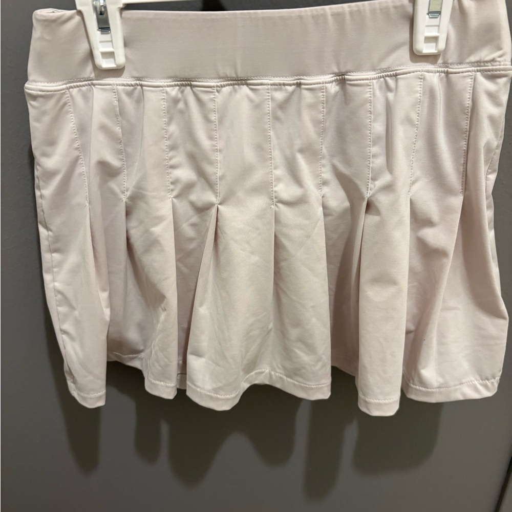 Prince White Pleated Skort